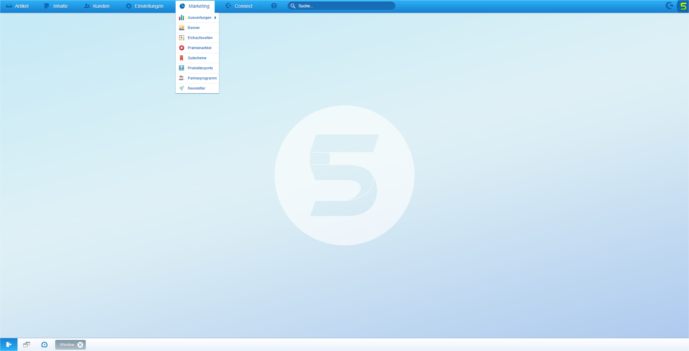 Shopware Backend umfangreiche Marketing-Optionen mit Shopware
